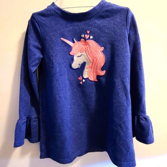 🎸3/$15 Sz5 Rococo bell sleeve tee - Picture 1 of 7